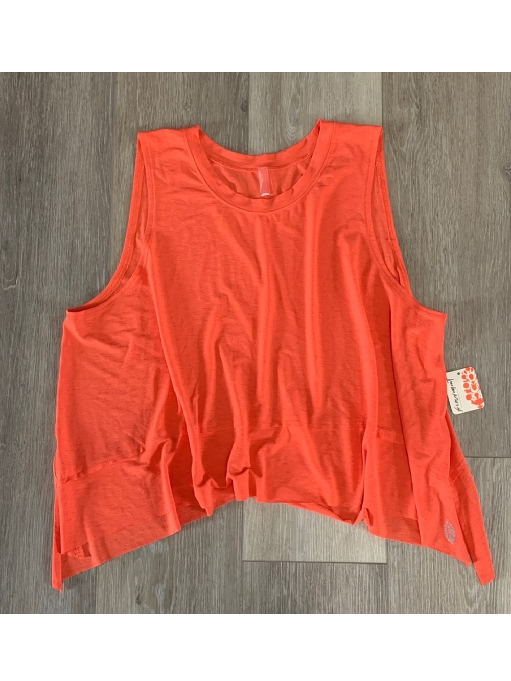 NWT FP Movement by Free People Tempo Coral Cropped Tank - Picture 2 of 13